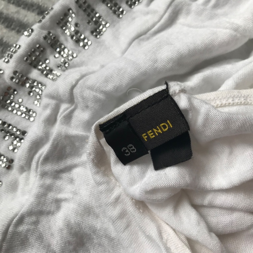 FENDI top with FF crystals on waist. - Picture 7 of 13